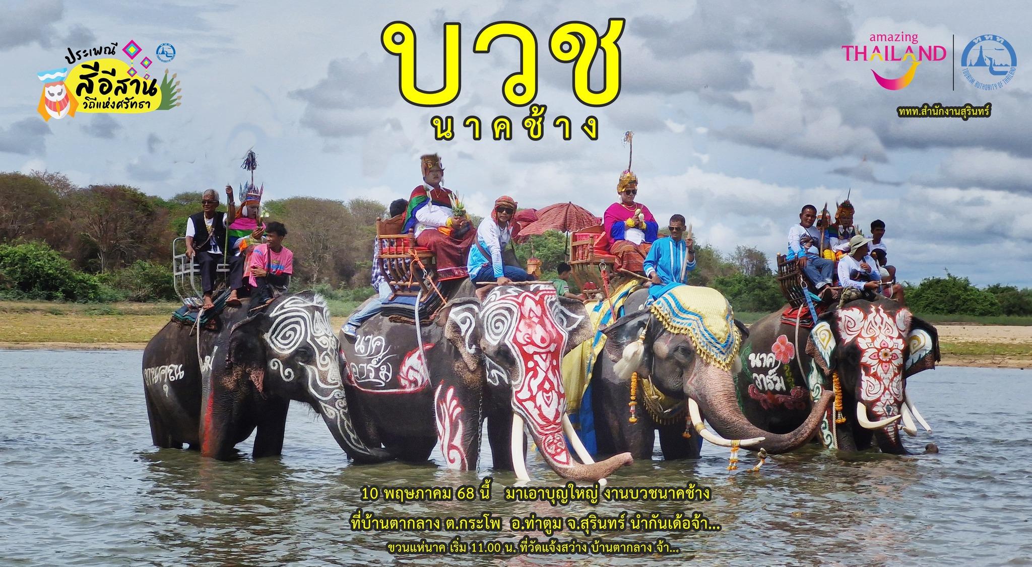 งานประเพณีบวชนาคช้าง ประจำปี 2569