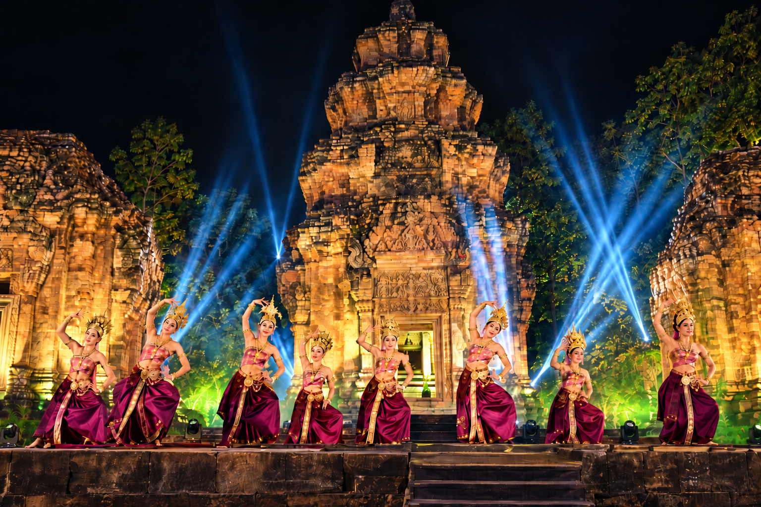 งานแสดงแสง สี เสียง “สืบสานตำนานพันปี ปราสาทศีขรภูมิ”