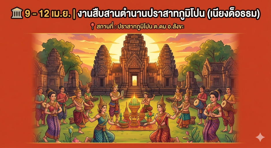 งานสืบสานตำนานปราสาทภูมิโปน (เนียงด็อธธม)